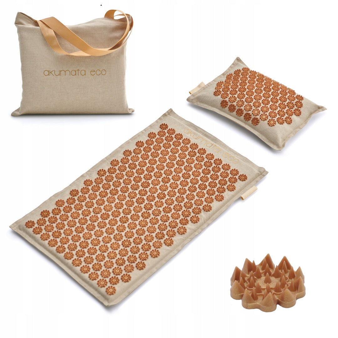 Acupressure set Akumata Eco brown