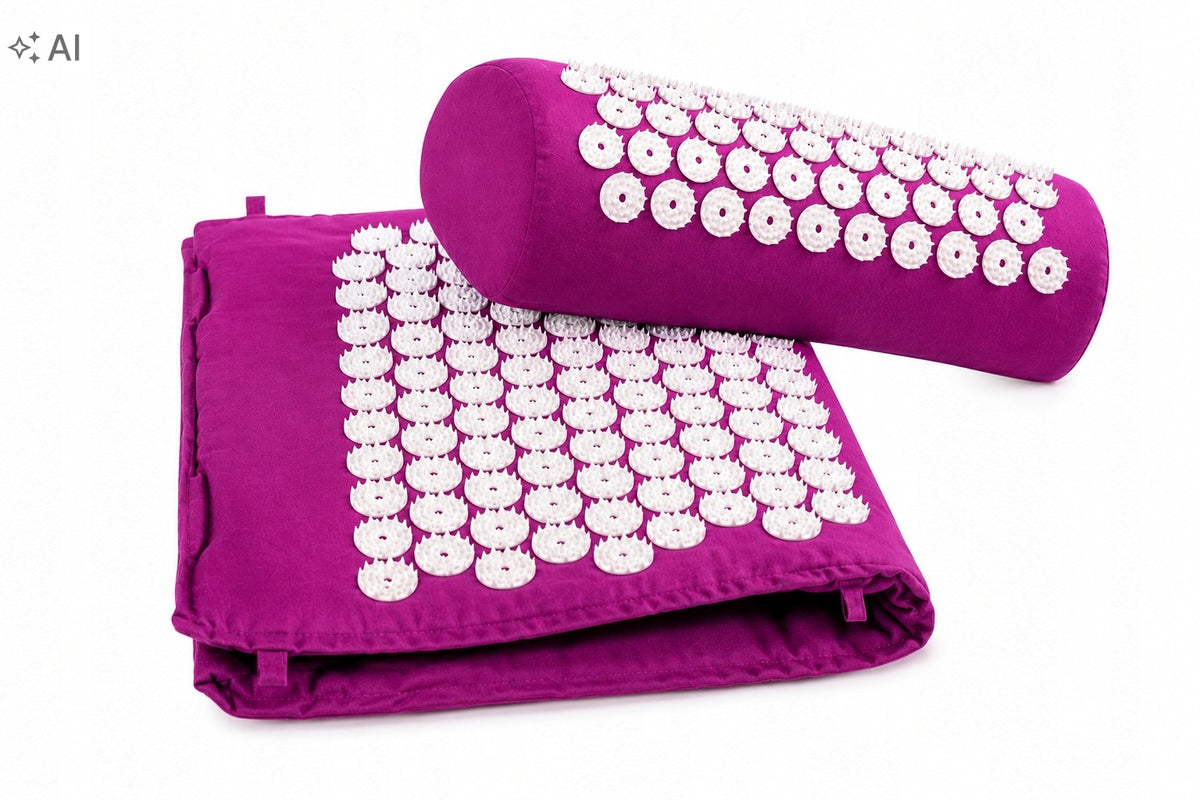 Acupressure set MATA + neck pillow, loins PURPLE