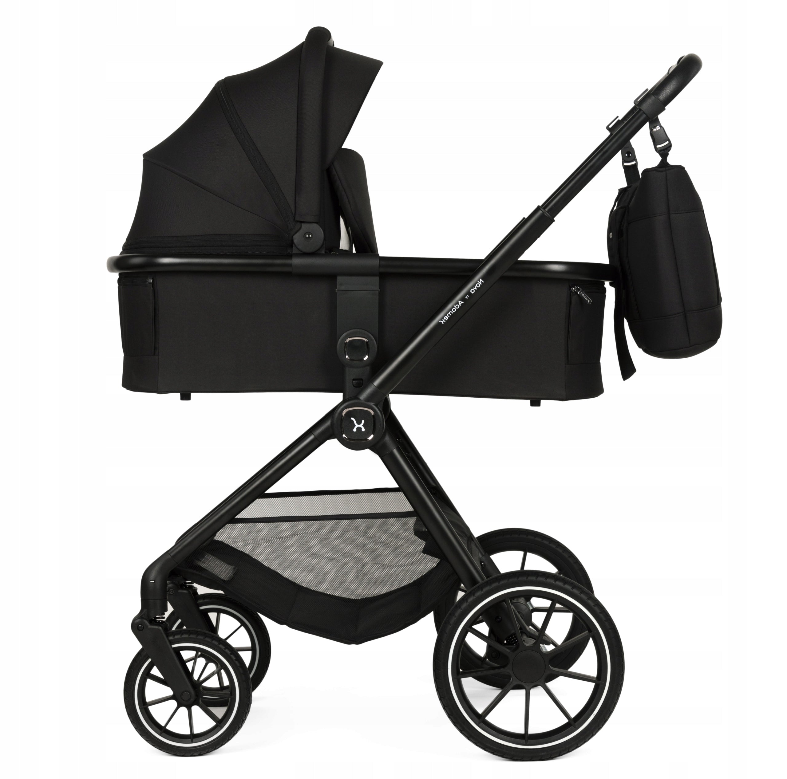 Adamex NOVA BLACK Stroller Multifunctional 2in1 Lightweight 10,2kg
