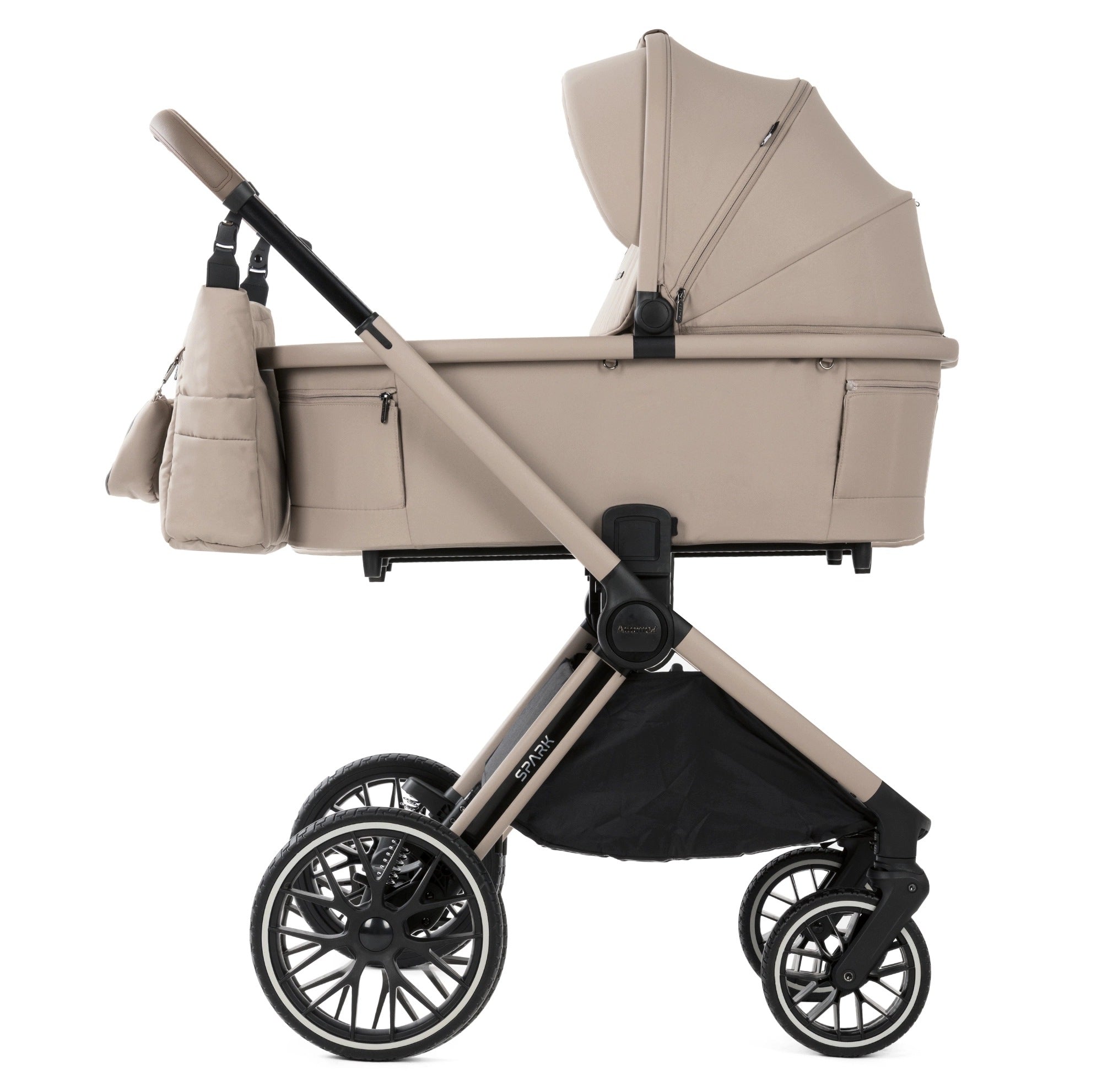 Adamex Spark NATURE LATTE trolley 3in1 + COSMO 2.0 + ADAPTERS Manufacturer code A SNT 3W1 AC2