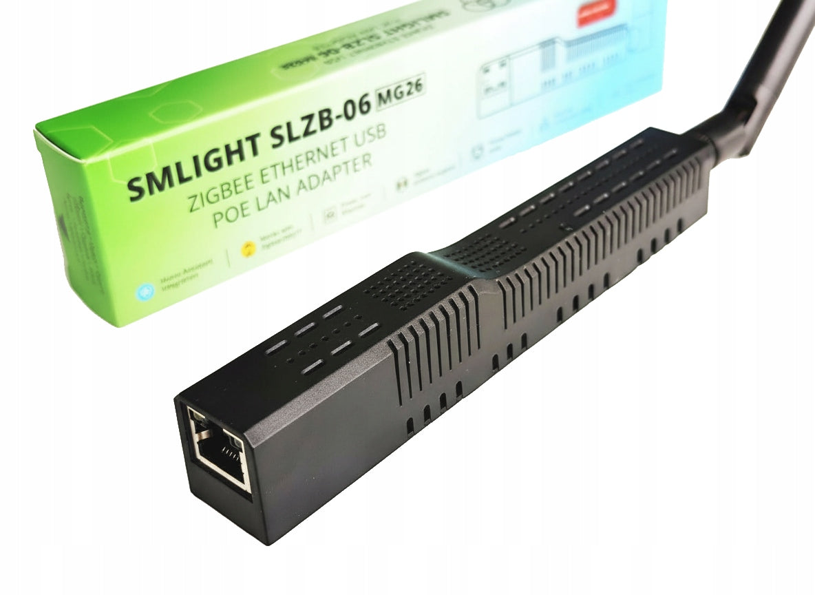 Adapter SLZB-06mg26 Zigbee Gateway EFR32MG26 Ethernet PoE USB LAN WIFI to HA Packaging status original