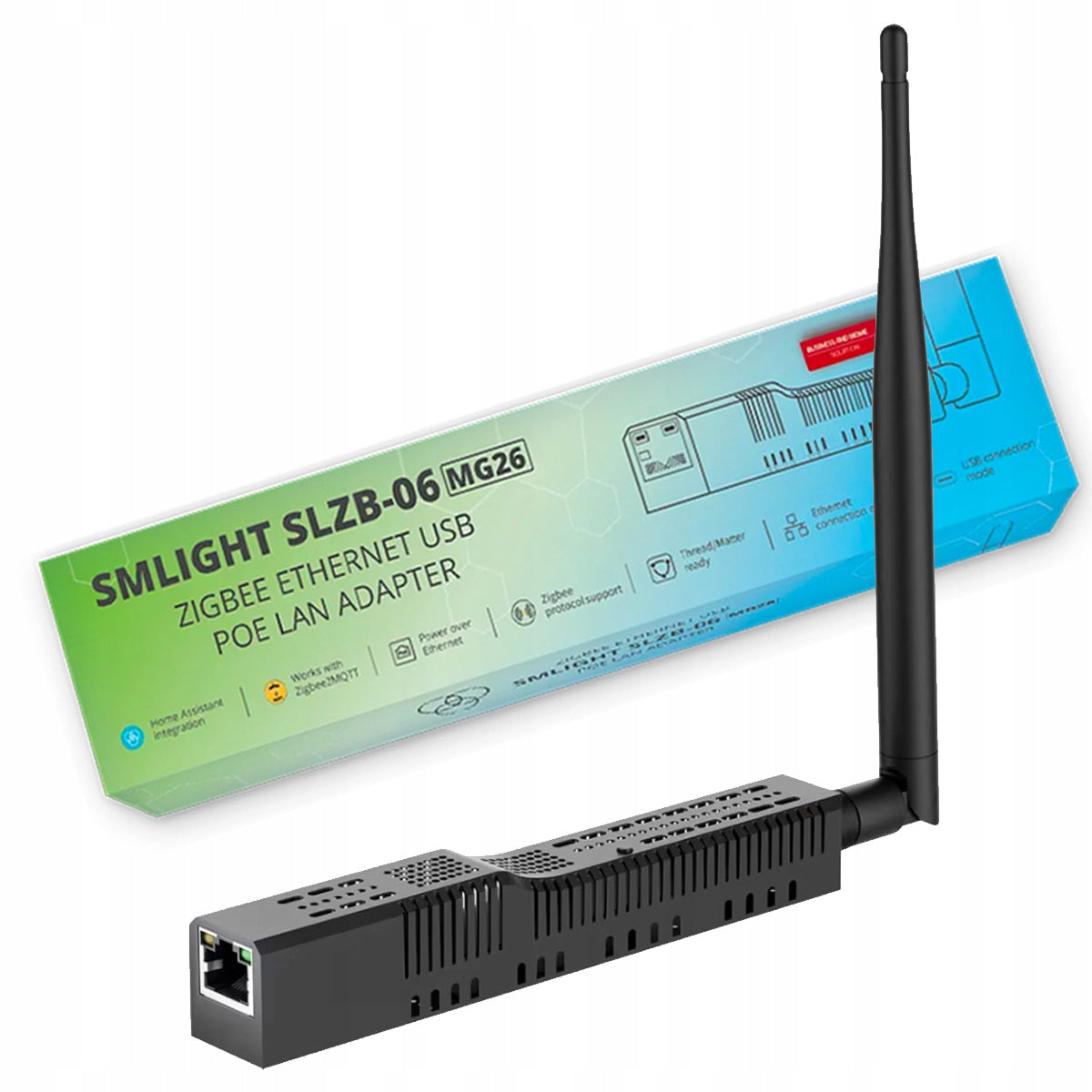 Adapter SLZB-06mg26 Zigbee Gateway EFR32MG26 Ethernet PoE USB LAN WIFI to HA