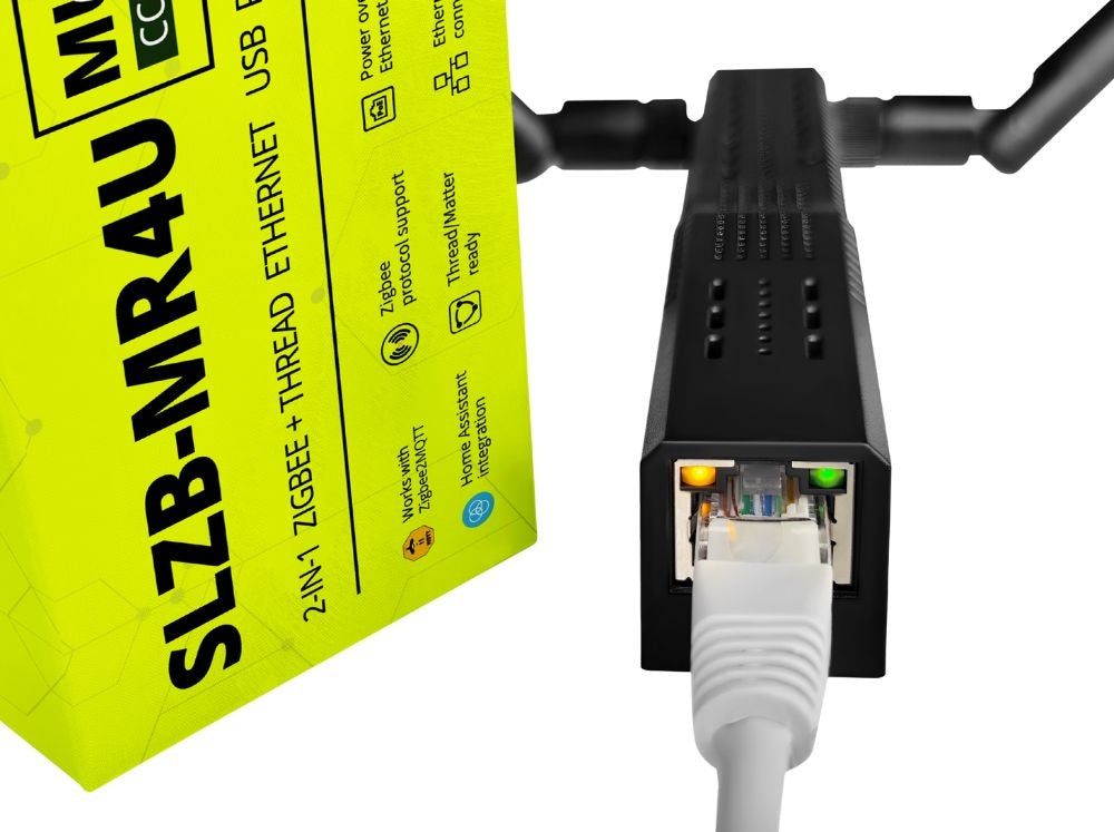 Adapter SLZB-MR4U ZigBee Thread CC2674P10 EFR32MG26 PoE USB WiFi ESP32 LAN Brand SMLIGHT