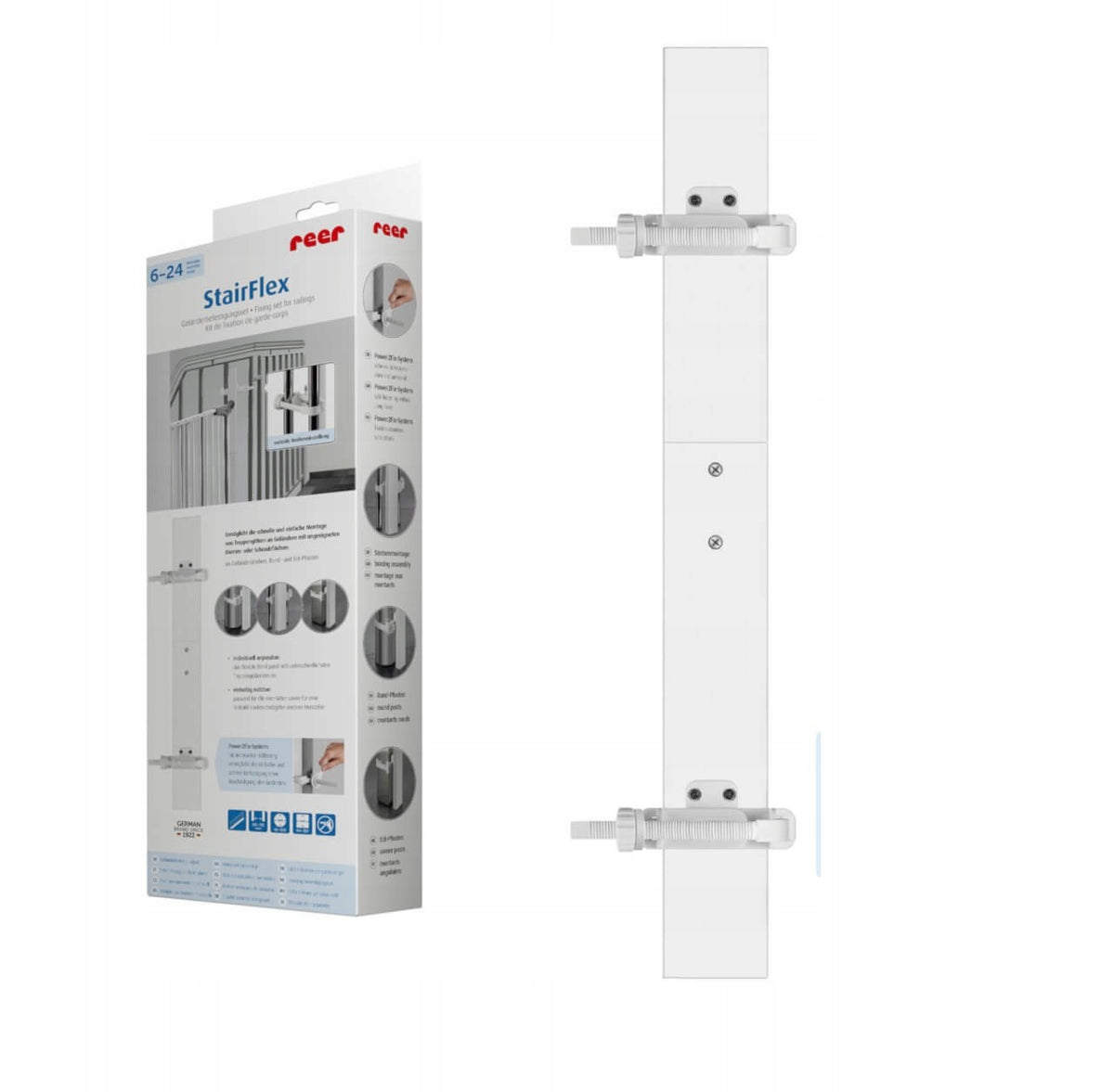 Adapter for gates and railings StairFlex REER Color white