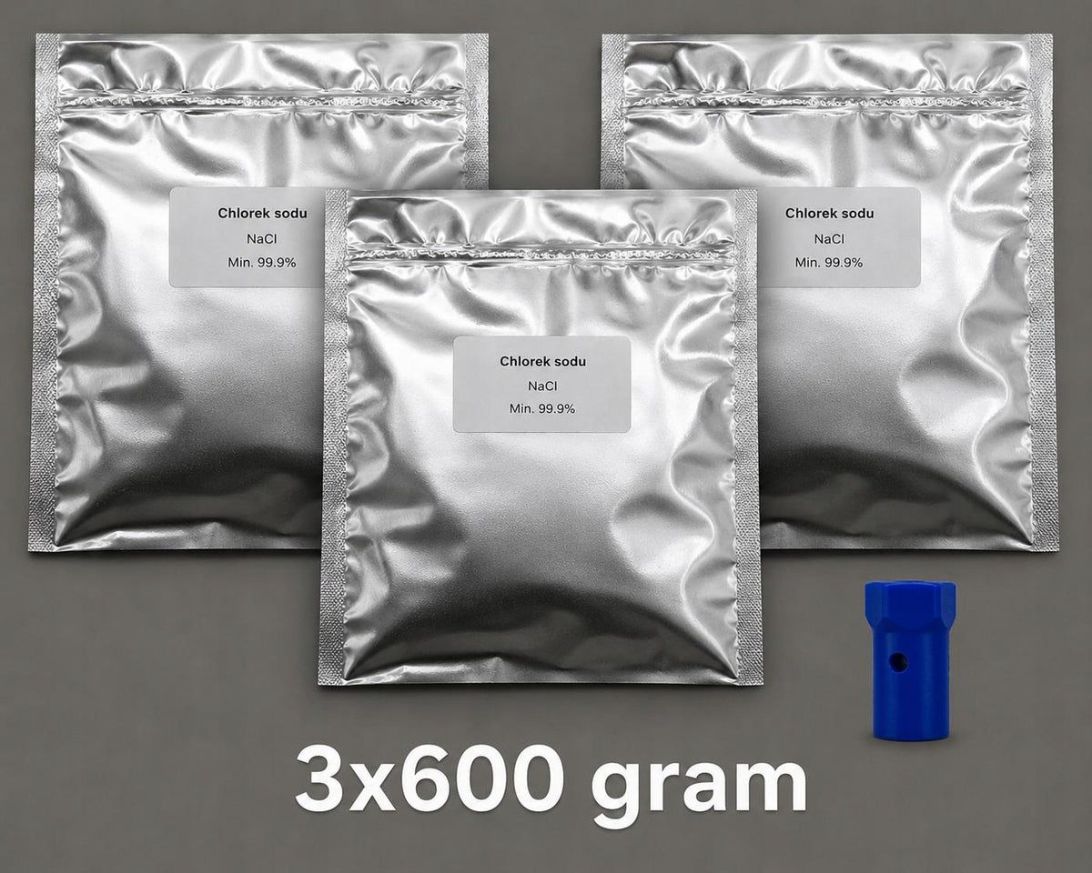 Adapter for regeneration of cartridge AQUAPHOR KH / PRO H + 3x600 g NaCl salt Packaging status original