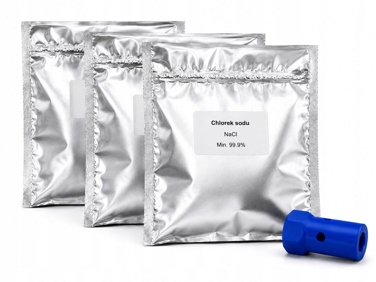 Adapter for regeneration of cartridge AQUAPHOR KH / PRO H + 3x600 g NaCl salt