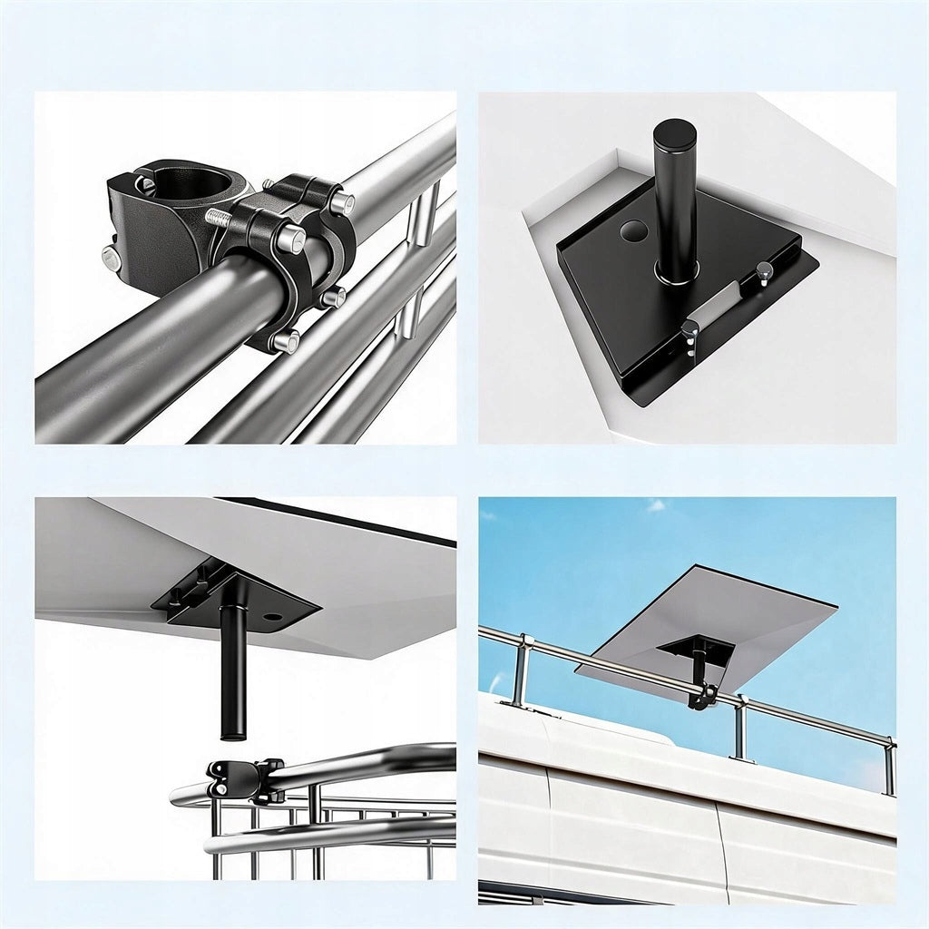 Adjustable Antenna Holder Starlink Gen 3 Roof Wall Mast Black Manufacturer code V4Gen3UchwytADAPTERyS