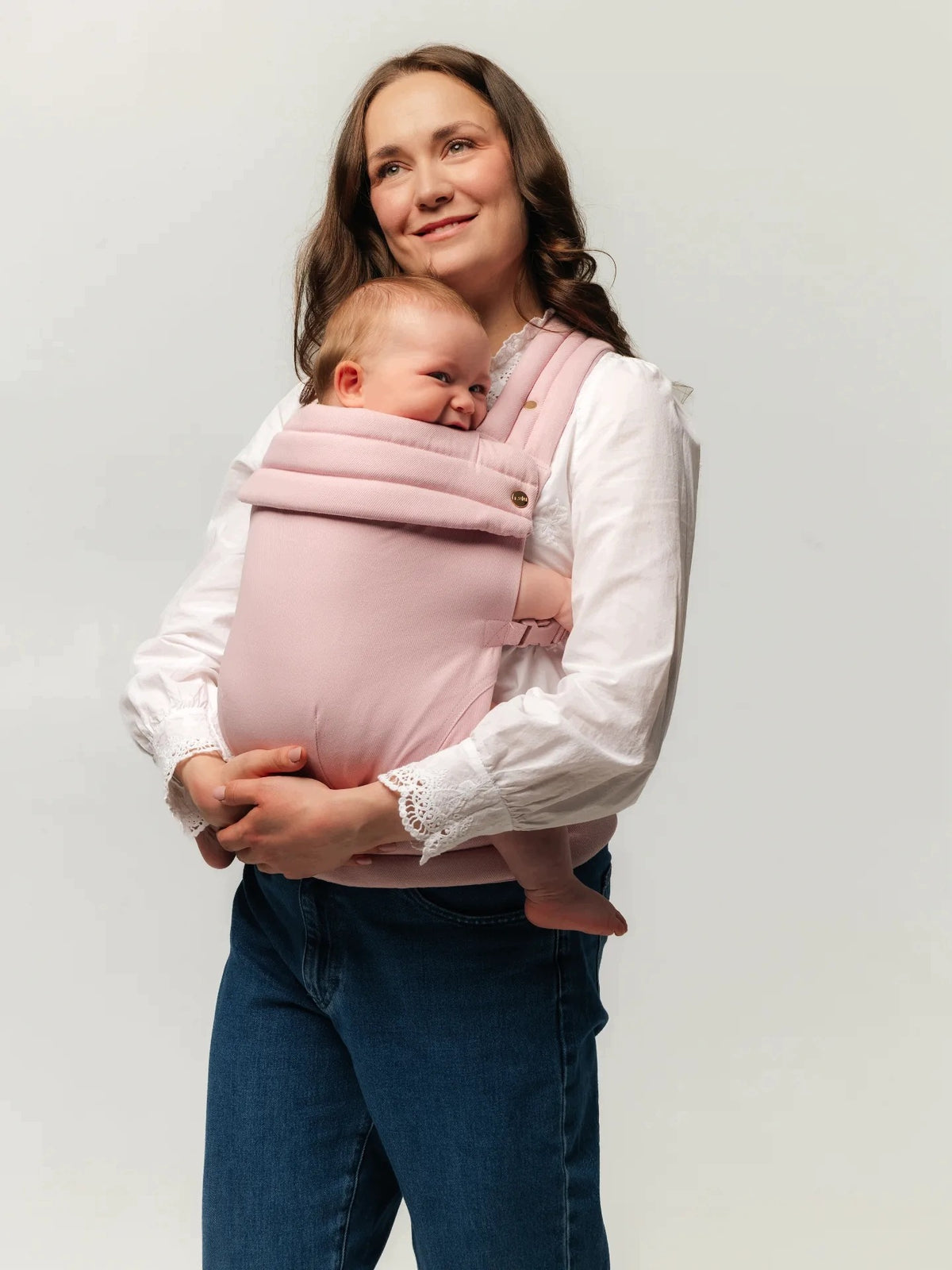 Adjustable Ergonomic Carrier Nelu Close Light Rose Packaging status original