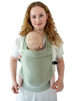 Adjustable carrier Qusy 2.0 - OliveTwill (Bamboo, Linen, Cotton)