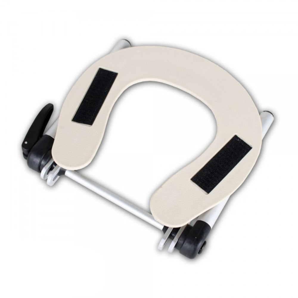 Adjustable headrest for massage bed Color brown