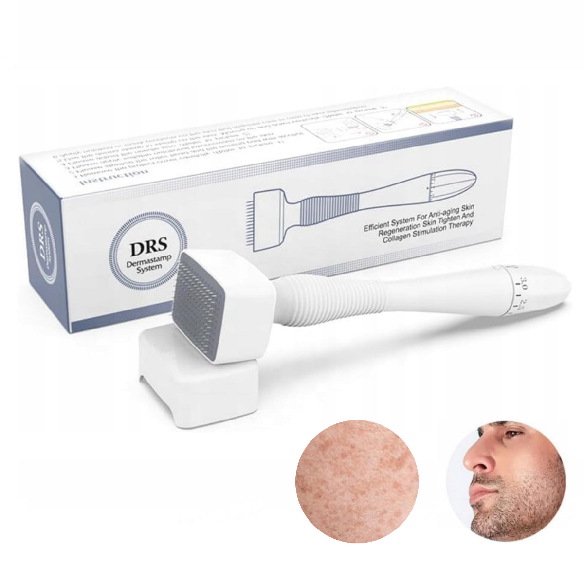 Adjustable micronion stamp DRS140A, titanium needles for skin and head