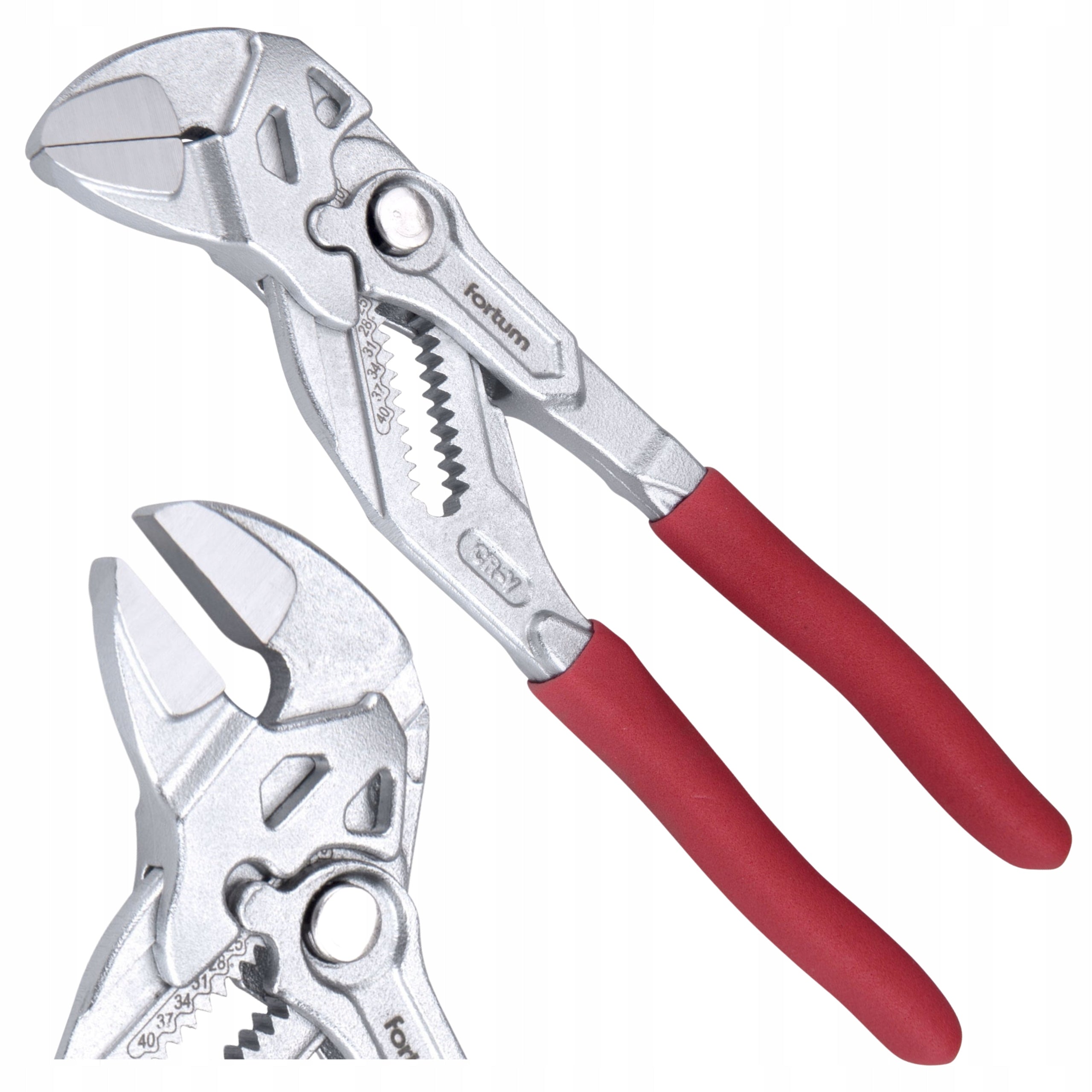 Adjustable pliers 180mm pipe wrench range 0-40mm CrV Swedish