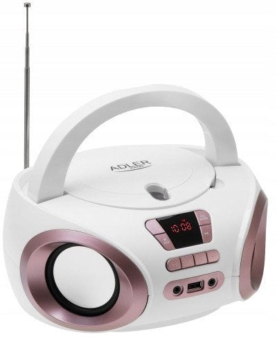 Adler Boombox CD-MP3 | USB | FM Radio | AUX | Headphone jack