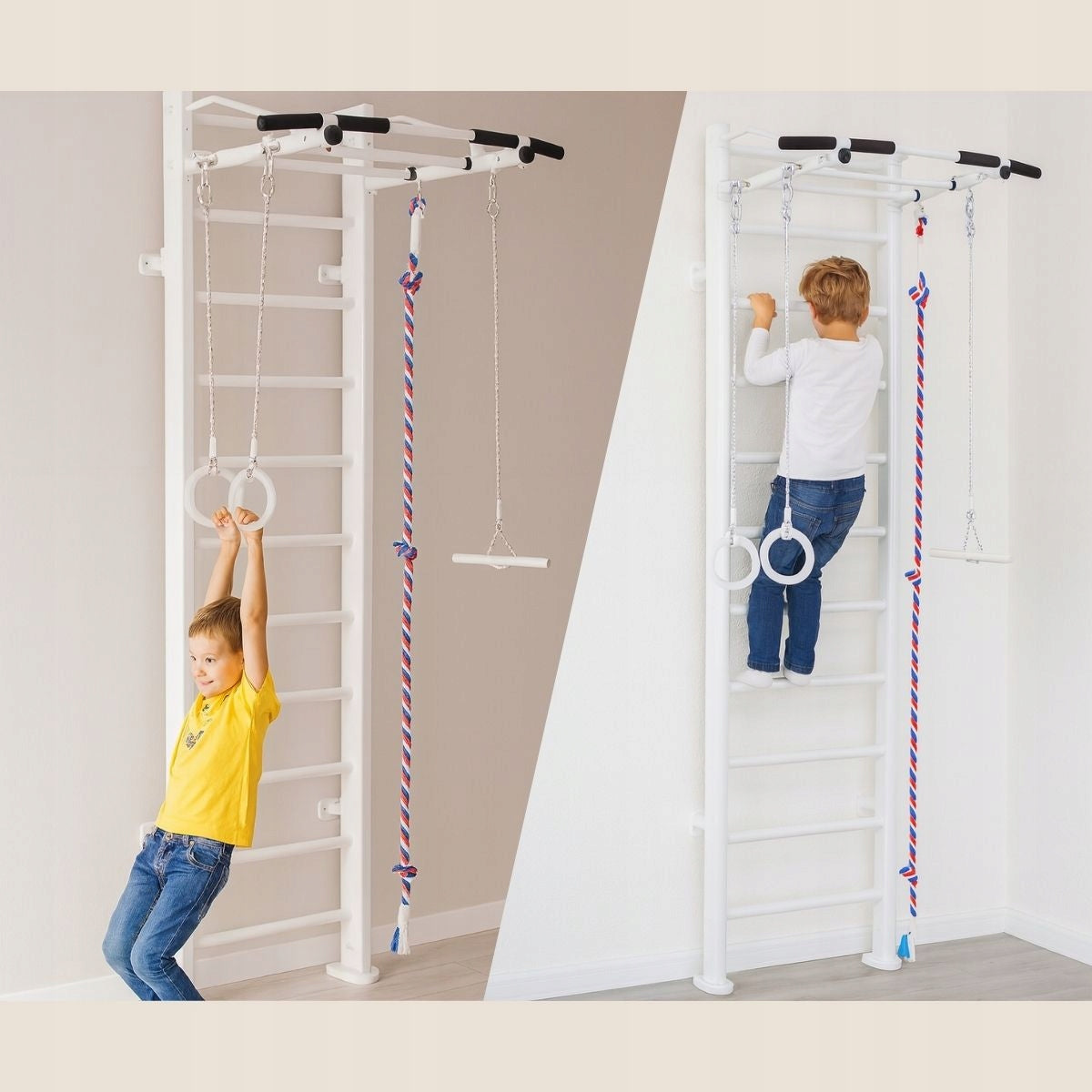 Adler Wooden Gymnastics Ladder - White Model Adler Max