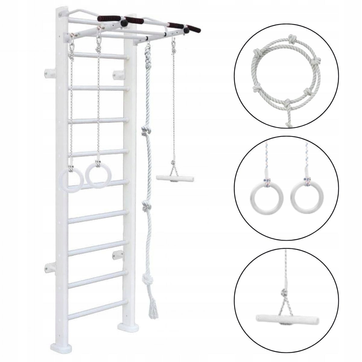 Adler Wooden Gymnastics Ladder - White