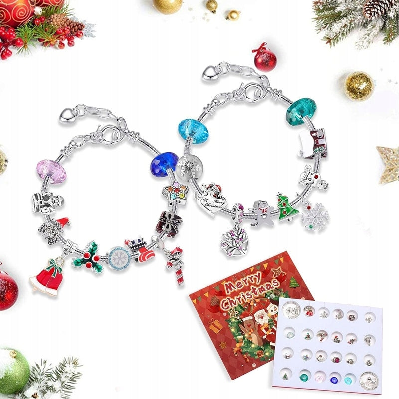 Advent Calendar Charms Bracelet Jewelry Pendants DIY Christmas Brand Nobo Kids