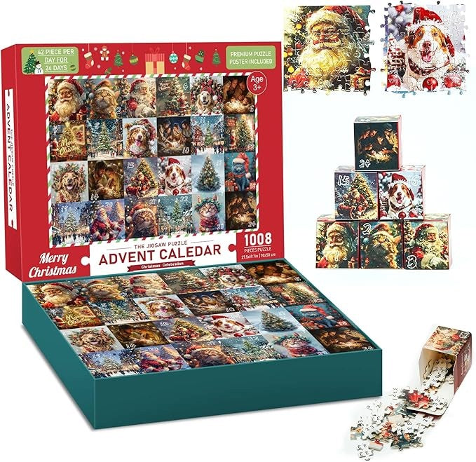 Advent Calendar Christmas Puzzle 24 BOXES, 1008 ELEMENTS m40