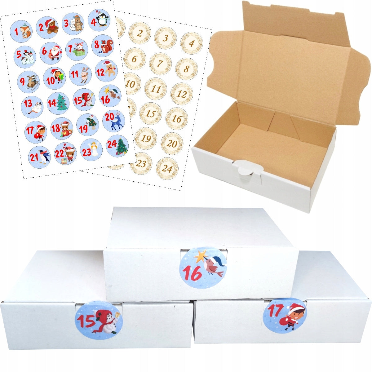 Advent Calendar DIY Christmas Eco-Friendly Do It Yourself Box Set
