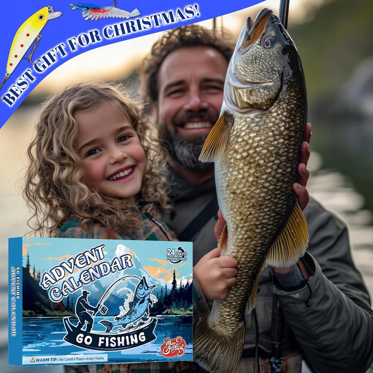 Advent Calendar For Christmas 2026 Fishing Lure Set 24 D Manufacturer code 2025 Zestaw Przynęt Wędkarskich 24 D