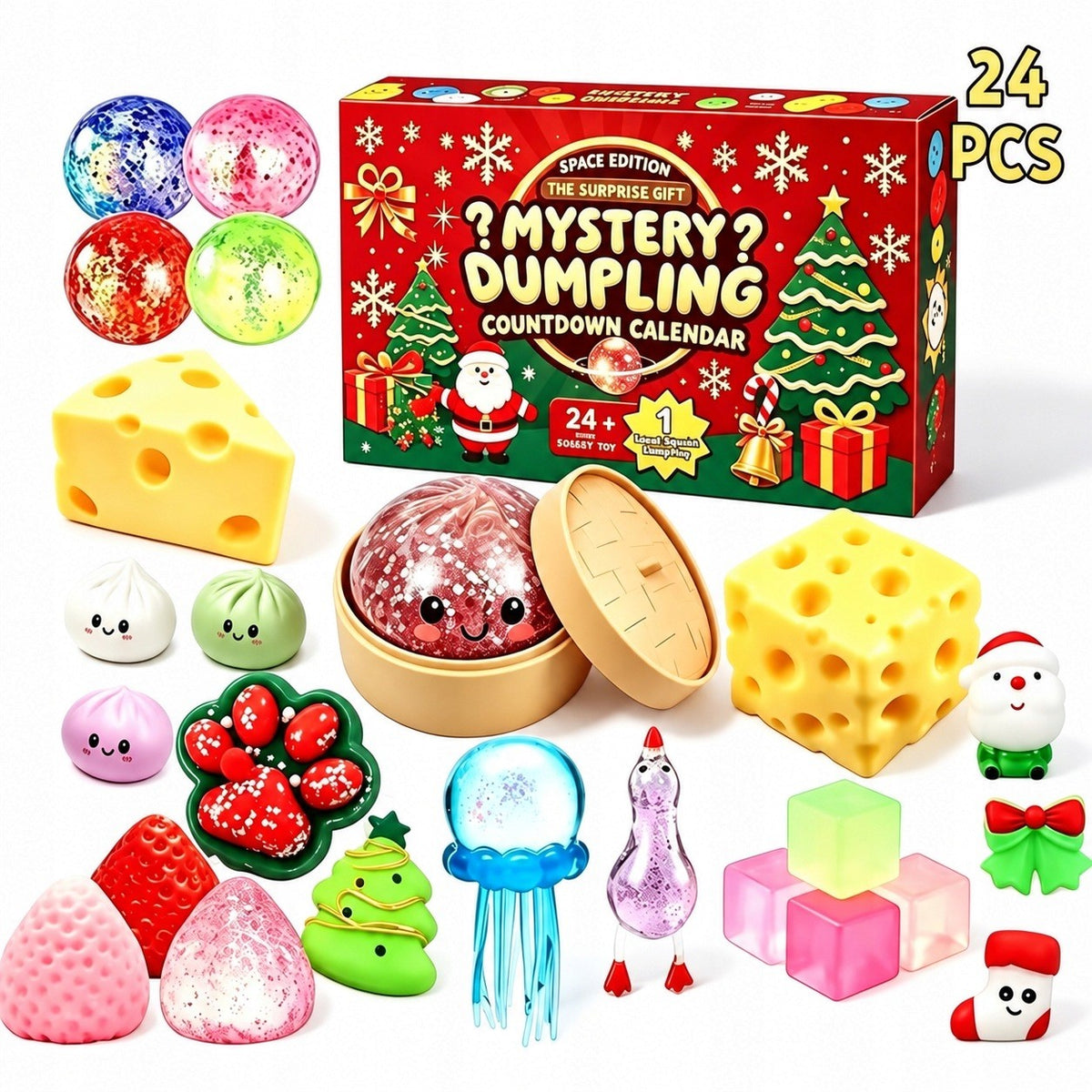 Advent Calendar Large dumpling dumplings squishies squishy