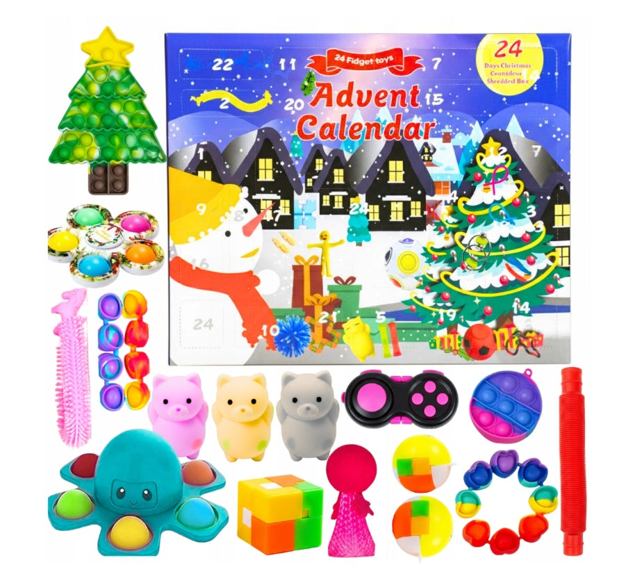 Advent Calendar for 24 Days FOR CHILDREN TOYS SQUISHIES CHRISTMAS MOCHI