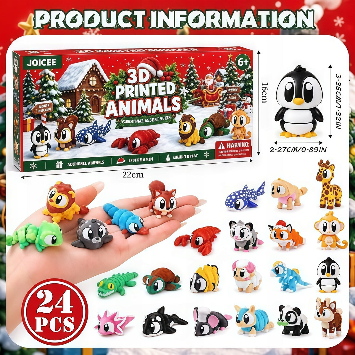 Advent calendar animals 24 surprises for children Packaging status original