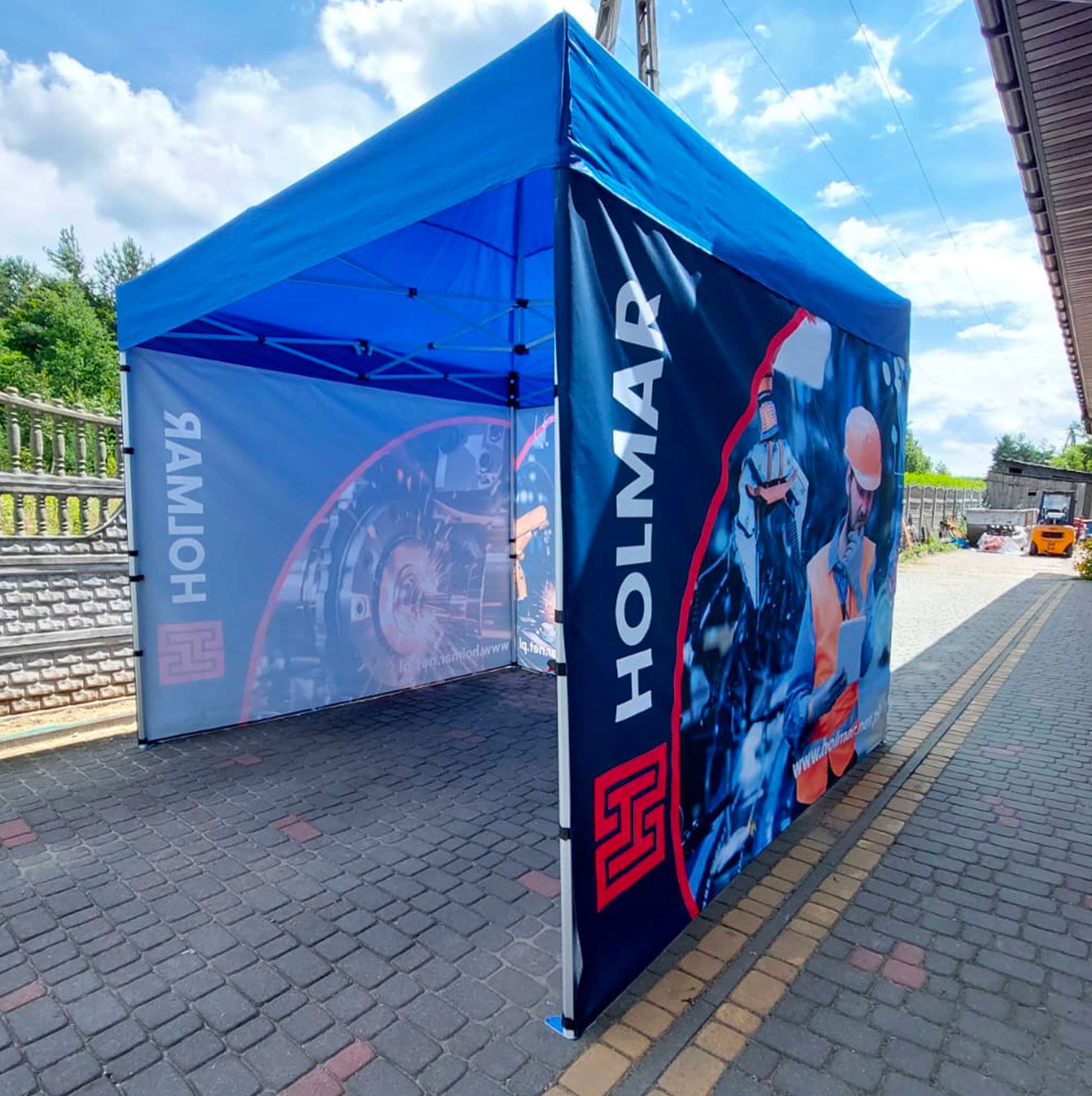 Advertising tent express print full 3x3m - 3 wall printing, aluminum Type tent