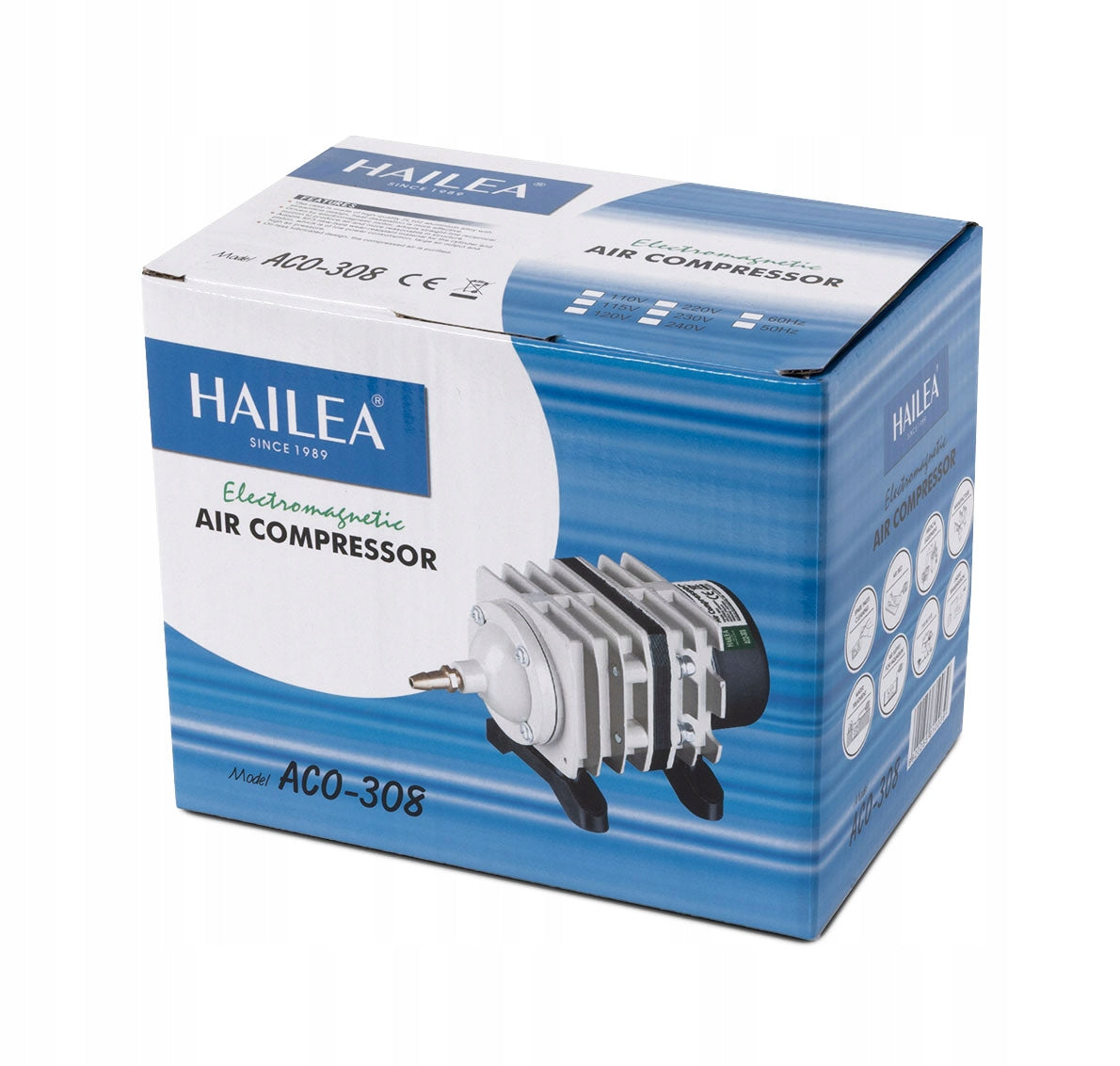 Aeration pump for pond water pond HAILEA ACO-308 2700l/h EAN (GTIN) 6920255810039
