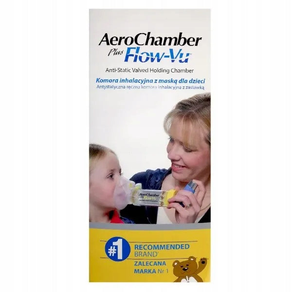 AeroChamber Plus inhalation chamber for children 1-5 years old USZK. CARTON