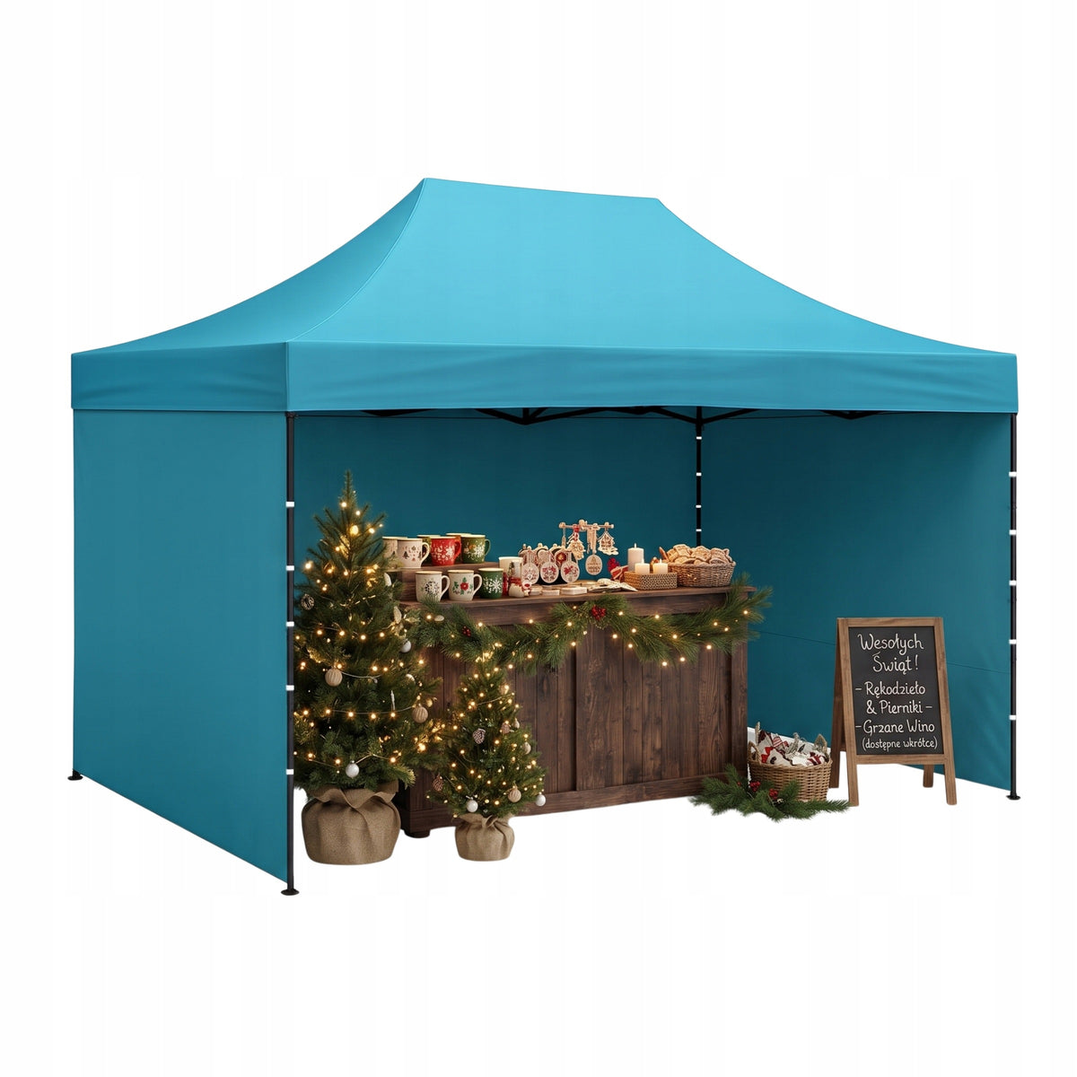 Aga Express Commercial Tent 3x4,5m Blue Pavilion Market Folding Garden