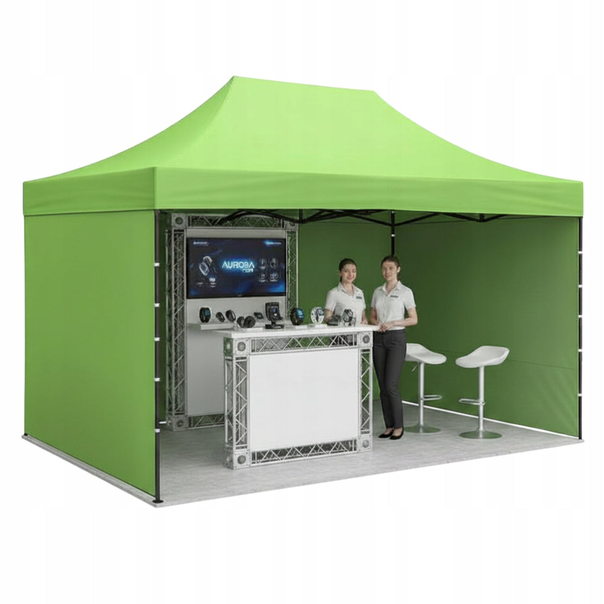 Aga Express Commercial Tent 3x4,5m Light Green Pavilion Folding Garden
