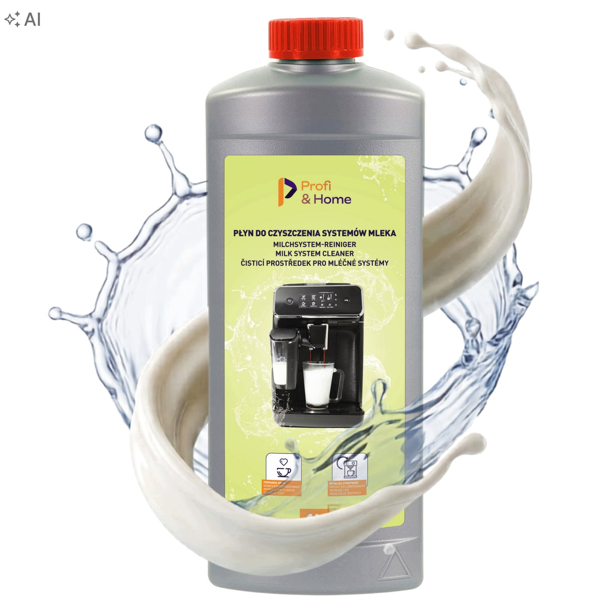 Agent Liquid for Cleaning MILK SYSTEMS Circulation Milk FROTHER 1L