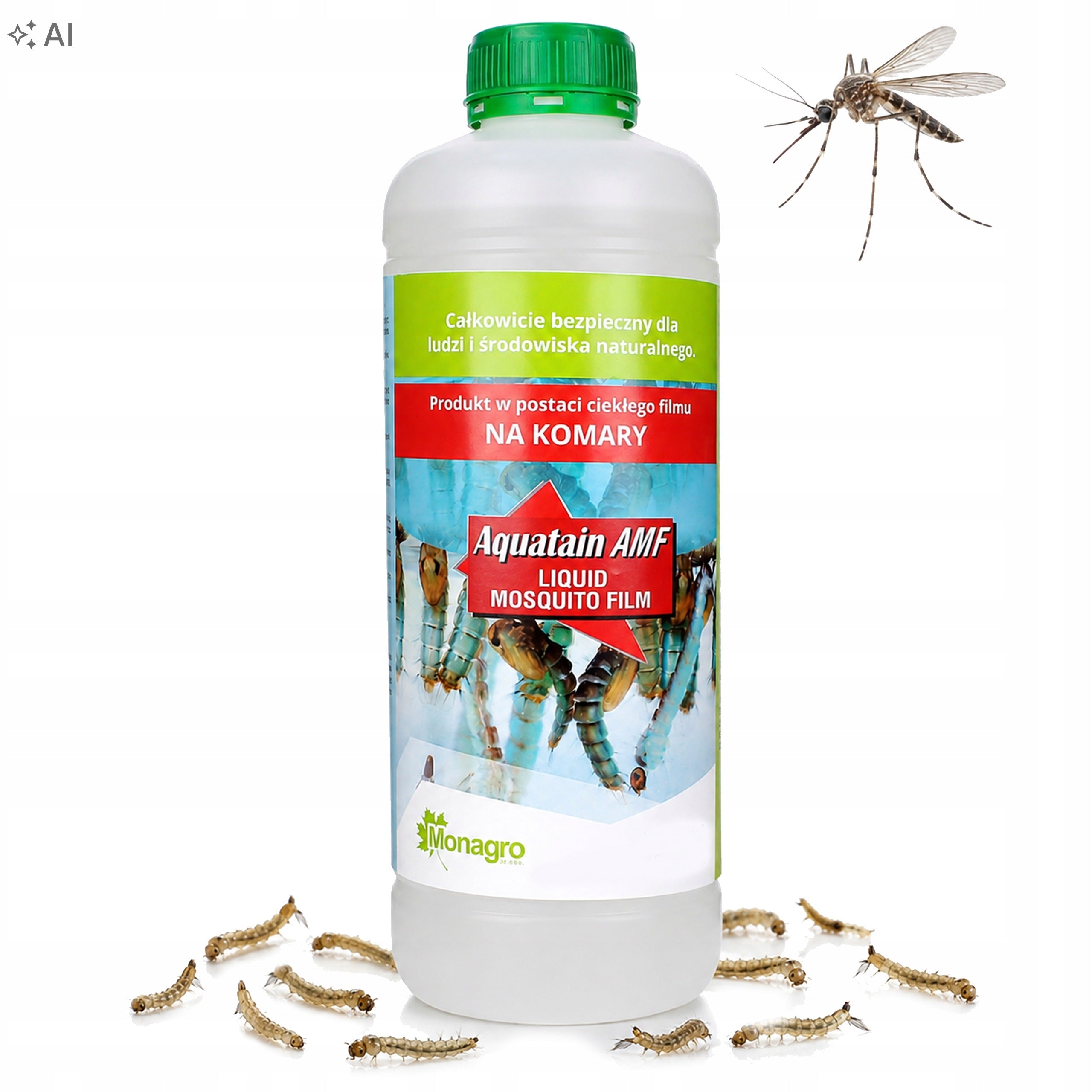 Agent for larvae and biological mosquitoes for water purification and control 1 l