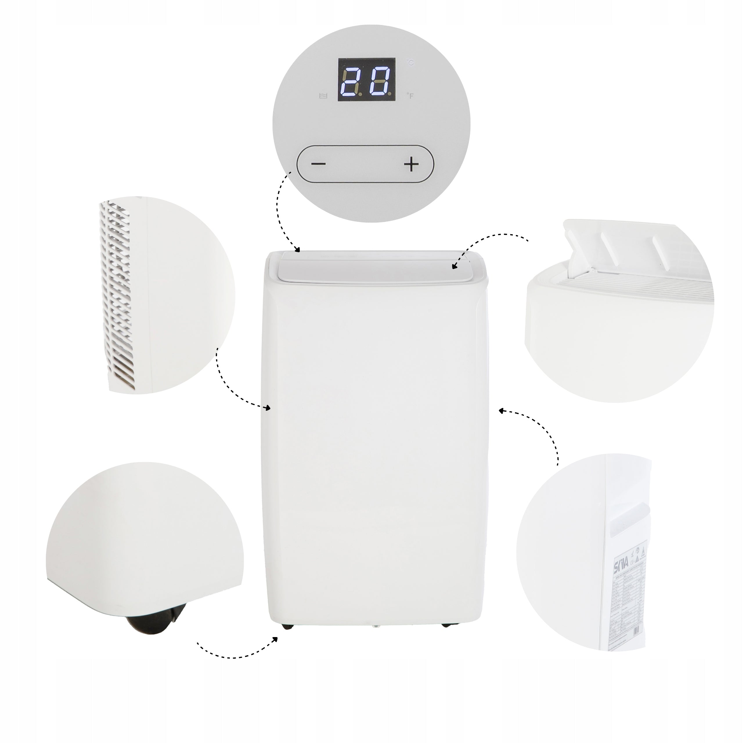 Air Conditioner 14000BTU Portable 4kW Dehumidifier 400m3/h + Gasket Packaging status original