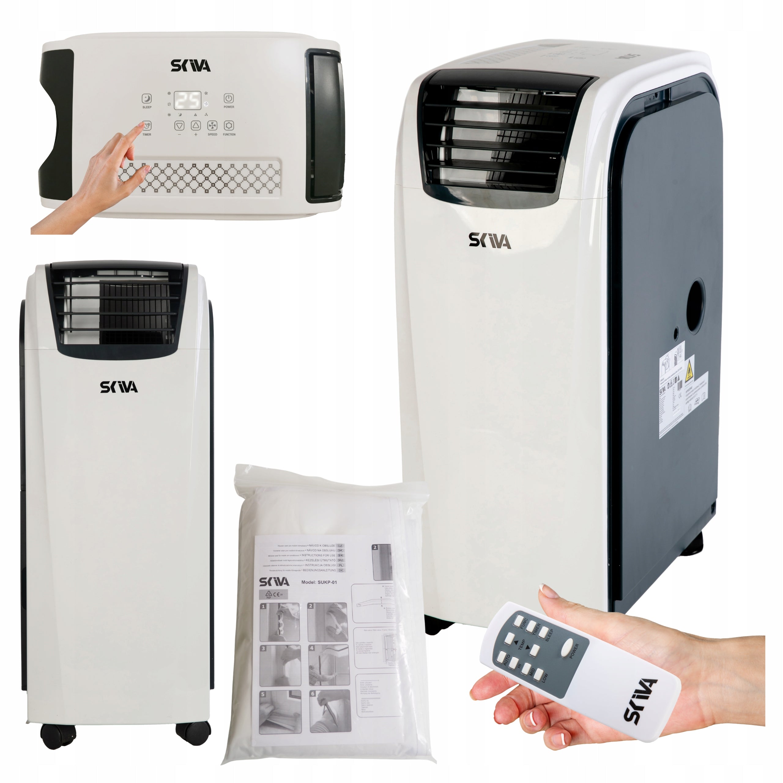 Air Conditioner 4in1 Heating Function 12000BTU 450m3/h + Window Seal