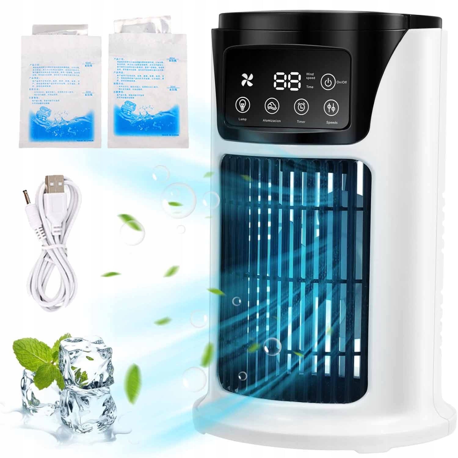 Air Conditioner Mini Portable Room Water FAN ICE WINDMILL Packaging status original
