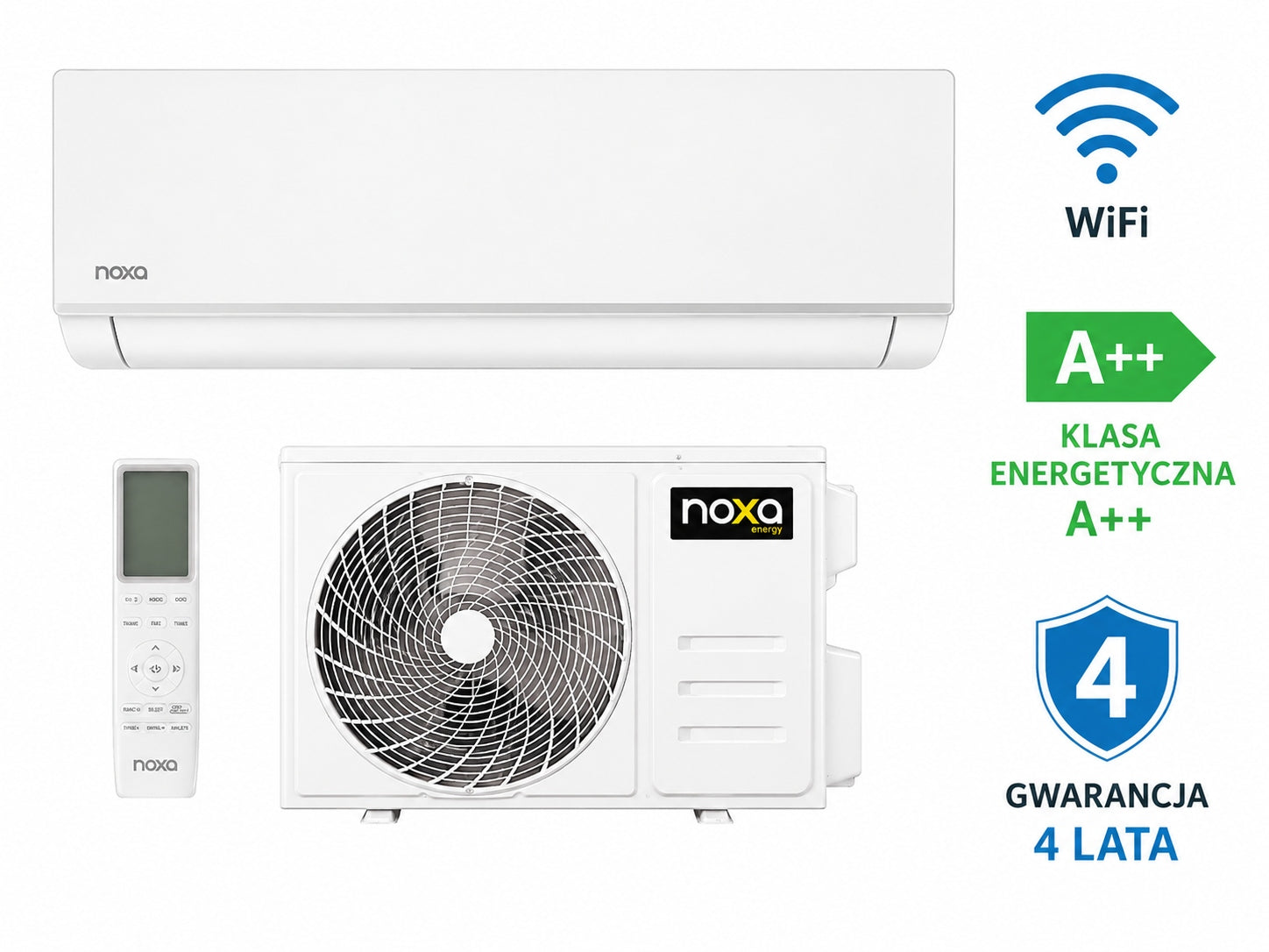 Air Conditioner NOXA Balance 2,6 kW Wi-Fi Cooling Heating Up to 25m2