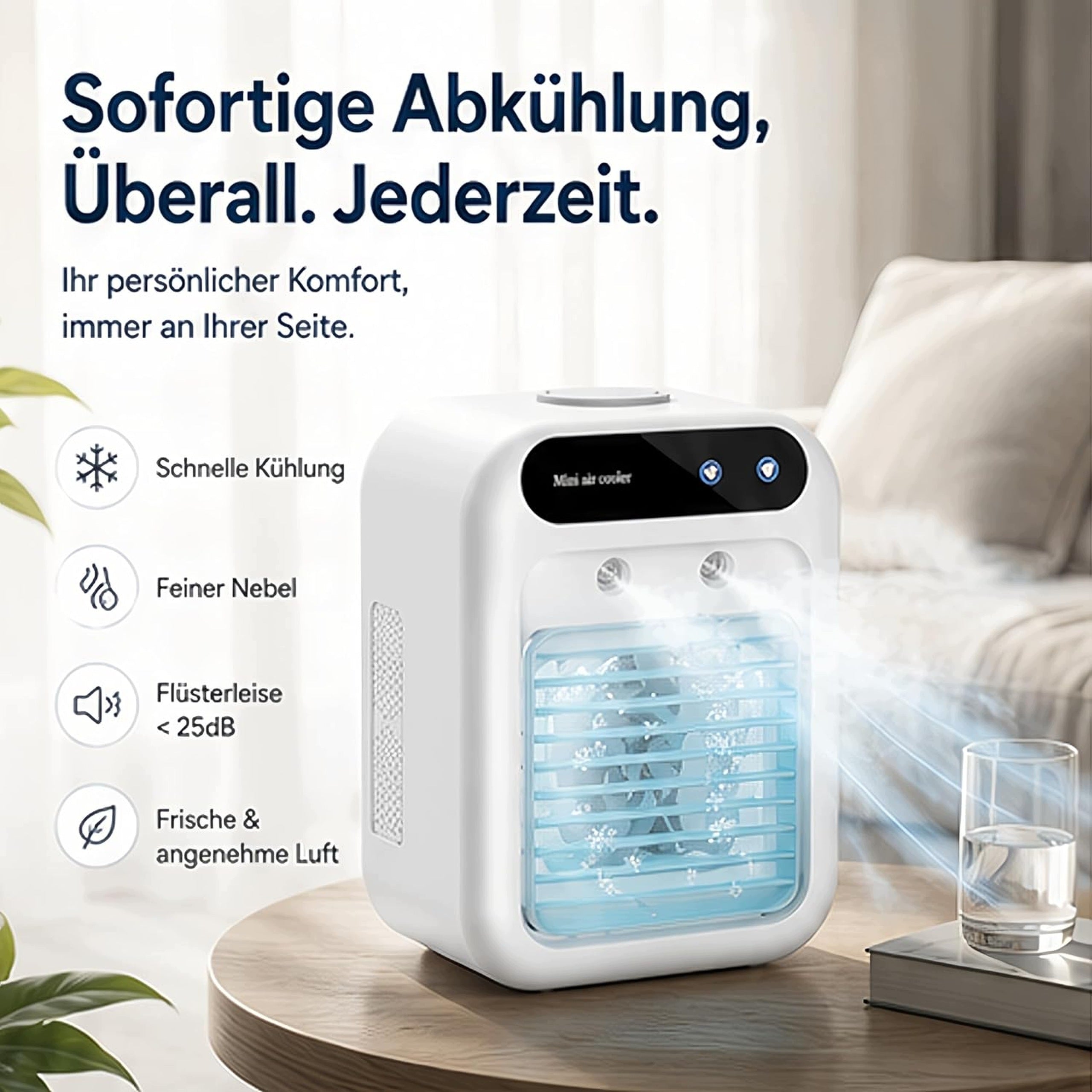 Air Conditioner Portable Earnmore Quiet Mobile Air Cooler Brand no brand