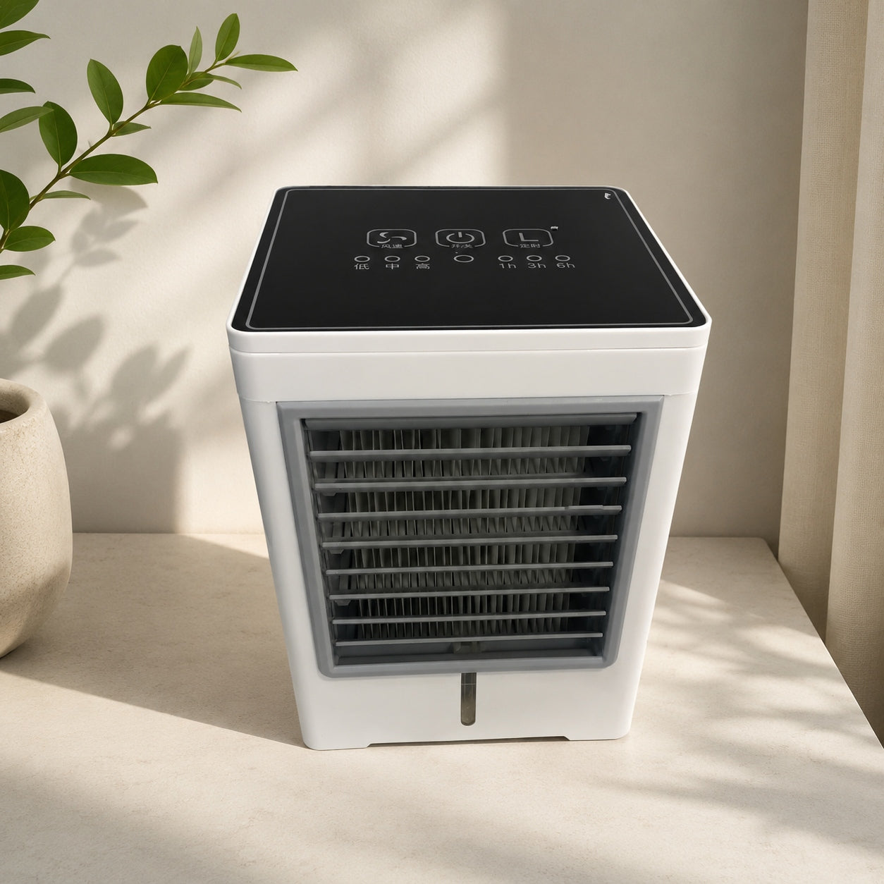 Air Conditioner Portable Mobile Mini 475ml Capacity 6W White Three Speeds Brand no brand
