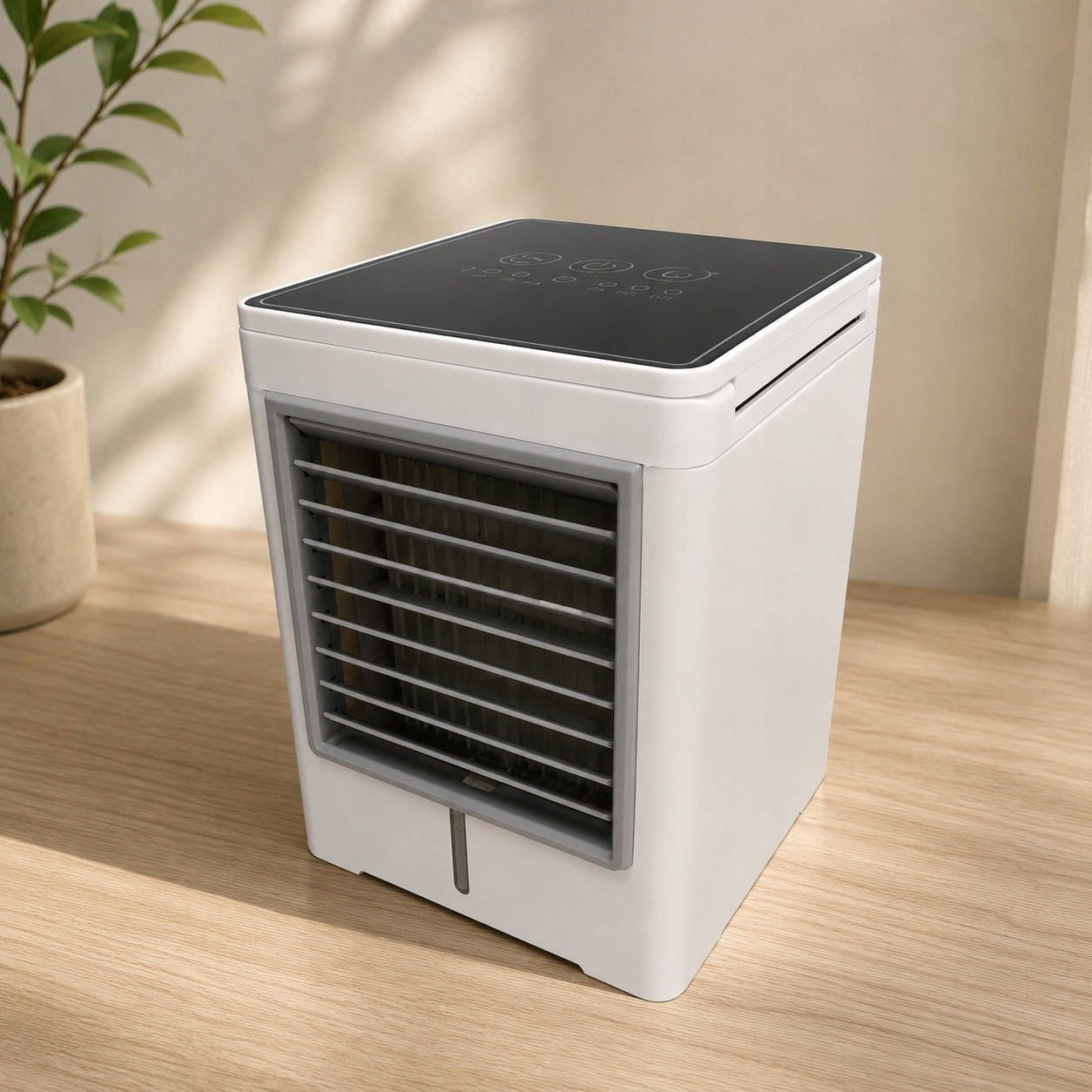 Air Conditioner Portable Mobile Mini 475ml Capacity 6W White Three Speeds Dominant color white
