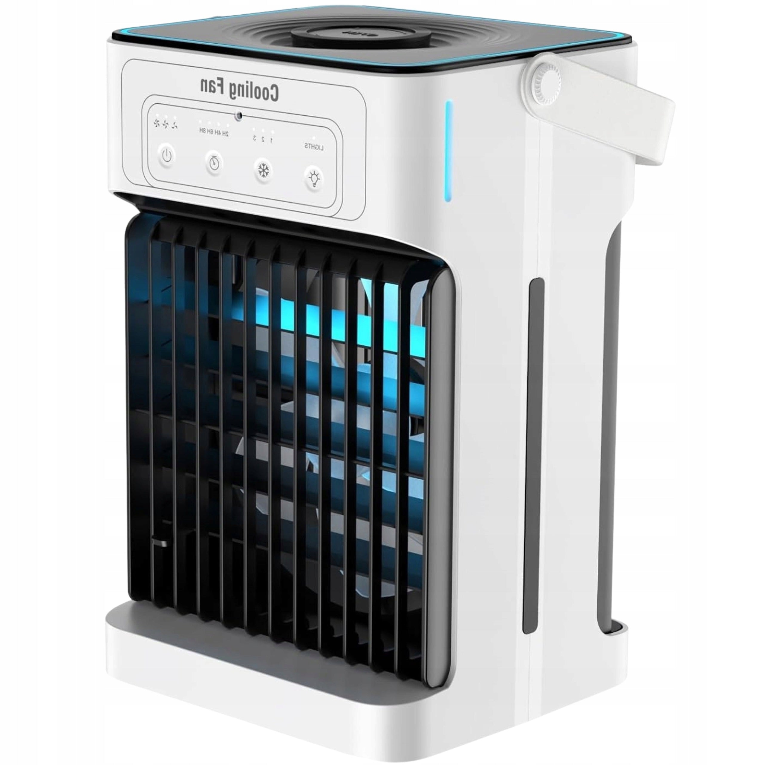 Air Conditioner Portable Mobile Mini Air Conditioning LED RGB USB 1100ml Capacity