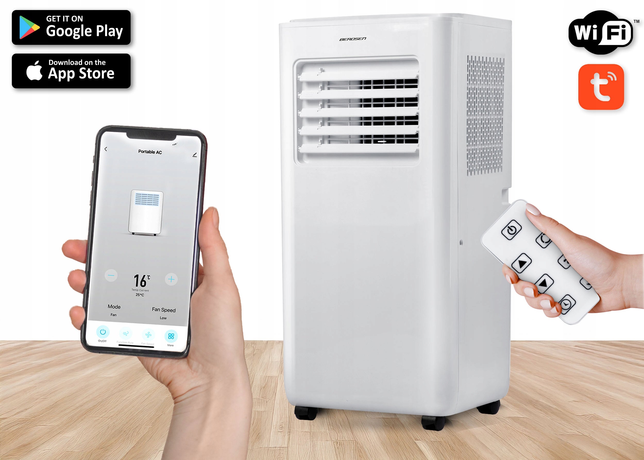 Air Conditioner Portable Quiet 2,9kW WiFi Dehumidifier 40m2 26l BD-580 Tuya Smart Packaging status original