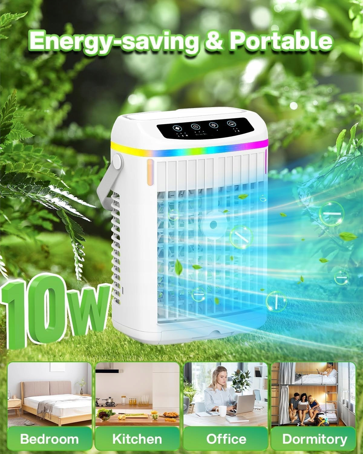 Air Conditioner Portable USB 1200ml Remote Control 3 Modes 3 Speeds LED Timer Brand no brand