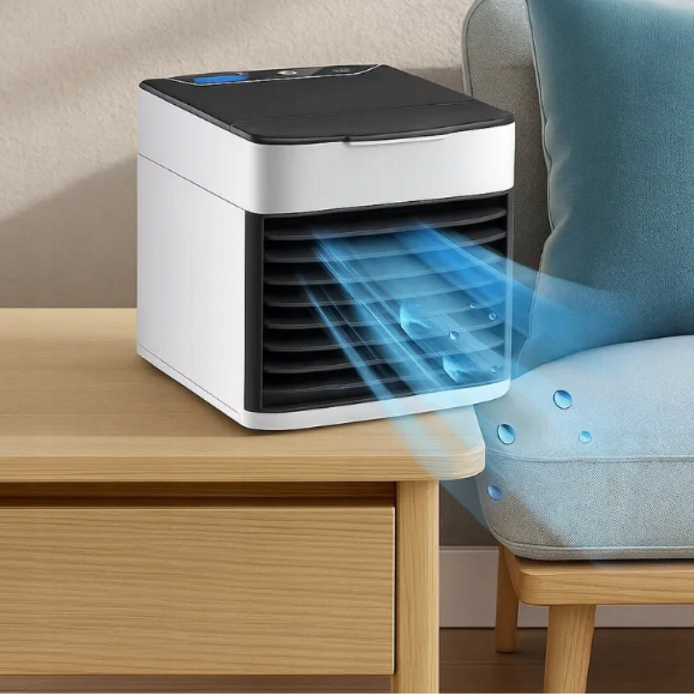 Air Conditioner Portable USB 3in1 For Water And Ice LED Desk Fan QUIET Brand no brand