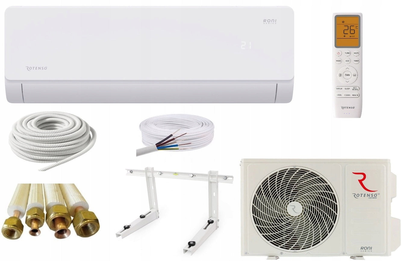 Air Conditioner Rotenso Roni 3,4kW WIFI R18 Air Conditioning Set Ready Installation