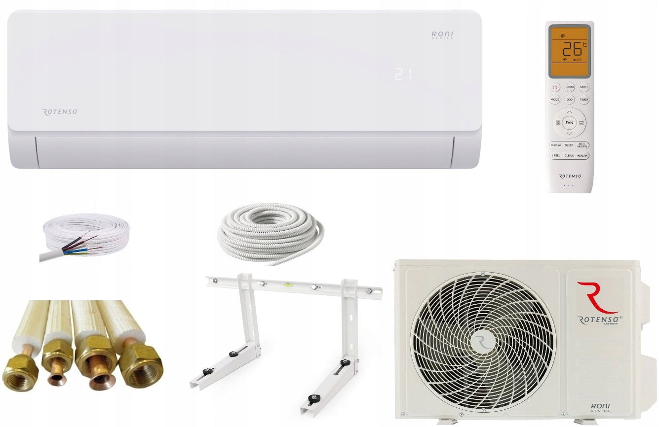 Air Conditioning Air Conditioner Rotenso Roni 3,4kw R18 WiFi Set 3m Assembly