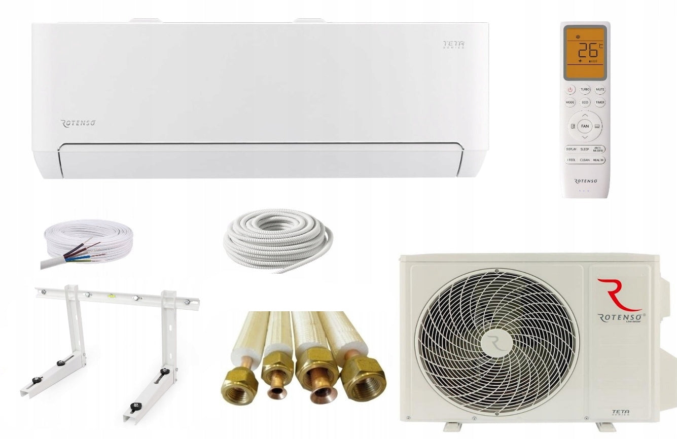 Air Conditioning Air Conditioner Rotenso Teta 3,5kw Set of 3m Assembly Heating Wi Fi