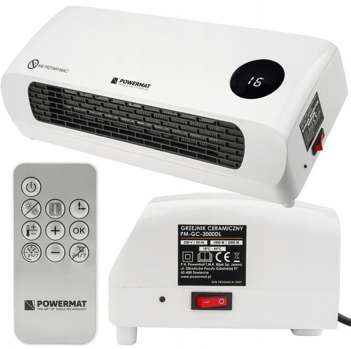 Air Curtain CERAMIC Heater 2000W Pilot