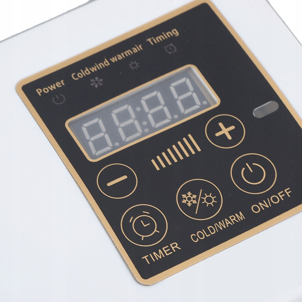 Air Curtain with Heater Remote Control Air Conditioning Windmill Fan Packaging status original
