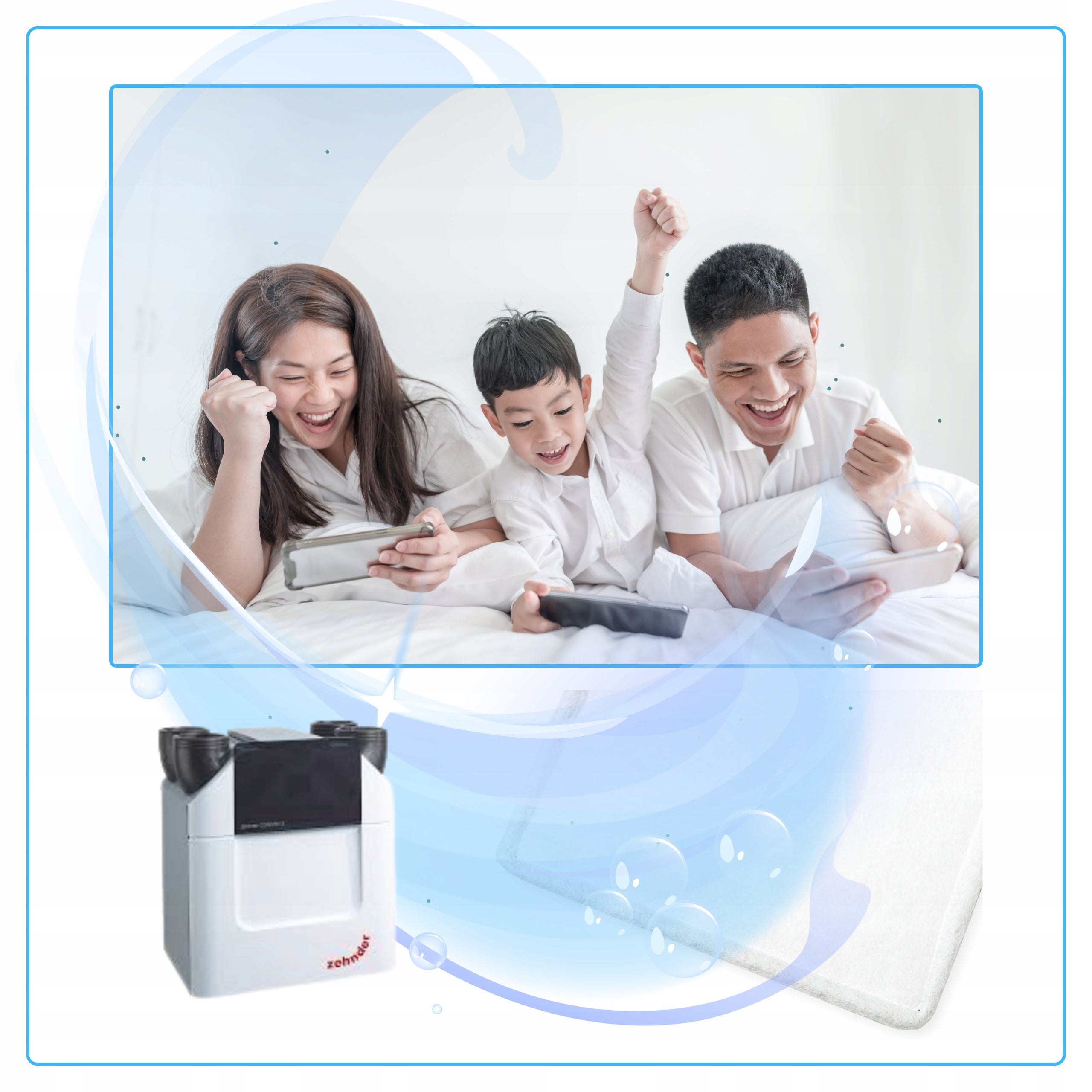 Air Filter F7 Zehnder Comfoair Q350 Q450 Q600 Aeris Next 350 450 600 Range of energy efficiency classes A+ - G